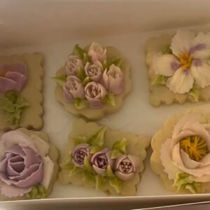 12 Count Floral Decorated Sugar Cookies