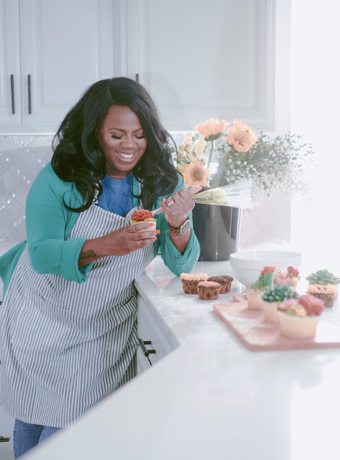 Trina Shaffer, owner of a luxury home bakery in Iowa