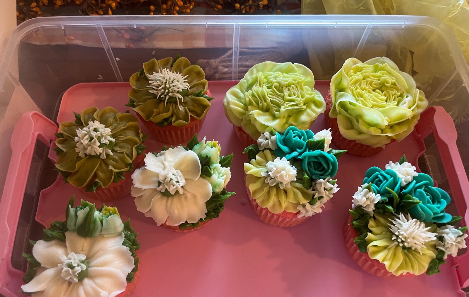 Cupcake bouquet detail